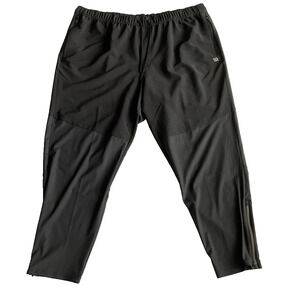 VRST Men's Mix Media Slim Tapered Pant Pure Black XXL Athleisure Streetwear